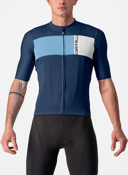 Castelli PROLOGO 7 Fietsshirt BELGIAN BLUE/DRIVE BLUE-SILVER - Mannen - maat XL