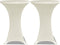 vidaXL - Statafelhoes - 4 - st - stretch - Ø70 - cm - crème