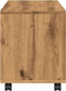 vidaXL - Rolkast - 72x33x42,5 - cm - bewerkt - hout - artisanaal - eikenkleurig