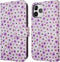 iMoshion Hoesje Geschikt voor iPhone 12 Pro / 12 Hoesje Met Pasjeshouder - iMoshion Design Bookcase smartphone - Meerkleurig / Purple Flowers