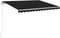 vidaXL - Luifel - handmatig - uittrekbaar - met - LED - 300x250 - cm - antracietkleur