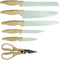 Messenblok met 6 delen - MENASTYL - 5041060 - Keramisch lemmet - Polypropyleen - Celadon