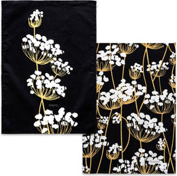 Keukendoek HappyFriday Blanc Golden sprouts Multicolour 70 x 50 cm (2 Stuks)