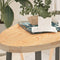 vidaXL - Tafelblad - 100x50x4 - cm - ovaal - massief - eikenhout