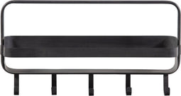 WOOOD Akke Wandrek Horizontaal - Metaal - Zwart - 29x56x13