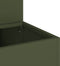 vidaXL - Tuinplanter - 2-Laags - 100x60x45 - cm - Olijfgroen - Staal
