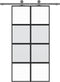 vidaXL - Schuifdeur - 102,5x205 - cm - gehard - glas - en - aluminium - zwart