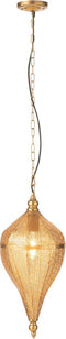 J-Line hanglamp Druppel - metaal - goud - small