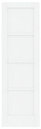 vidaXL - Interne - Deur - 'ORKDAL'Wit - 61x198,5x4 - cm - Massief - Vurenhout