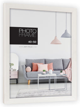 ZEP - Kunststof Fotolijst Edison Wit voor foto 40x50 cm - NP54B