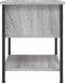 vidaXL - Nachtkastje - 34x35,5x45 - cm - bewerkt - hout - grijs - sonoma - eikenkleur