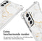 iMoshion Hoesje Geschikt voor Samsung Galaxy S21 FE Hoesje Met Koord - iMoshion Design Hoesje met Koord - Wit / White Marble