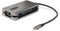 Startech DKT31CVHPD3 - USB-C Multiport Adapter - 4K 60Hz HDMI/VGA 3-Port USB Hub 100W Power Delivery - Grijs