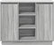 vidaXL - Dressoir - met - LED - Grijs - Sonoma - 90x32x75 - cm - Gemaakt - uit - Hout