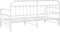 vidaXL - Ligbedframe - met - Uittrekbed - Wit - 90x200 - cm - Staal