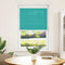 vidaXL - Plissé - rolgordijn - 70x150 - cm - stofbreedte - 69,4 - cm - petrol - groen
