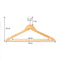 Infinity Goods 30 Houten Kledinghangers - Kleerhanger - Inkeping en Broeklat - Bruin