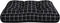 vidaXL - Palletkussen - ruitpatroon - 50x50x12 - cm - stof - zwart