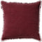 Dutch Decor BURTO - Kussenhoes 45x45 cm - gewassen katoen - Merlot - rood - met rits - zonder binnenkussen