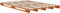 vidaXL - Palletbed - massief - grenenhout - wasbruin - 140x200 - cm