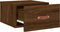 vidaXL - Nachtkastjes - 2 - st - wandgemonteerd - 35x35x20 - cm - bruin - eikenkleur