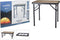 Redcliffs Campingtafel - aluminium - lichtgewicht - hout/zwart - 60 x 45 x 56 cm -