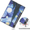 3-Vouw sleepcover hoes - Geschikt voor Samsung Galaxy Tab S7 Plus / Tab S8 Plus - Van Gogh Sterrennacht