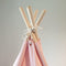 Sunny Alba Tipi Tent Pastel Roze - Wigwam Speeltent met ramen - 120x120x160cm - met Kussen kleed