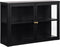 Wandkast Metaal Zwart - 2-Deurs - 2 Planken - Soft Closing - Kast Carmel - Giga Living