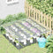 vidaXL - Doorzichtig - zeildoek - met - zeilringen - 2x2 - m - PVC