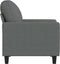 vidaXL Fauteuil 60 cm stof donkergrijs