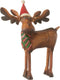 J-Line kerstfiguur Eland Kerstmis Hoed - ijzer - mix - small