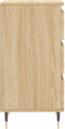 vidaXL - Dressoir - 40x35x70 - cm - bewerkt - hout - sonoma - eikenkleurig