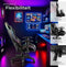 tectake® Tartaros - Gamingstoel - Massagefunctie LED-verlichting - Zwart
