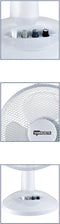 Termozeta Windzeta TZWZ04 - Tafelventilator 30 CM - 3 snelheden - Wit