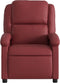 Fauteuil verstelbaar kunstleer wijnrood