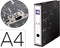 Ringmap Liderpapel AZ48 Zwart A4