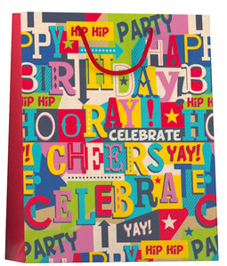 Papieren cadeau tas L - Geschenkverpakking - 260 x 120 x 324 mm - Bright Kraft