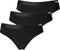 Apollo Dames String - Bamboe 3-pack - Vochtregulerend - Zwart (3-pack)