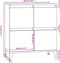vidaXL - Dressoir - 60x35x70 - cm - bewerkt - hout - gerookt - eikenkleurig