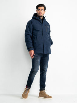 Petrol Industries - Heren Winterjas - Waterafstotend - Blauw - Maat L