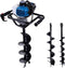 Scheppach Grondboor EB2000 - Benzine 52cc 1,97pk - incl. 3 boren Ø 100 mm 150 mm 200 mm - Boorlengte 80cm