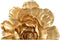 PTMD Mira Bloem Wanddecoratie - 30 x 4,5 x 29,5 cm - Polyresin - Goud