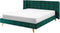 SENLIS - Tweepersoonsbed - Groen - 160 x 200 cm - Fluweel