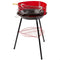 Barbecue Draagbare Aktive Hout Ijzer Ø 38 cm 37 x 61 x 45 cm (6 Stuks) Rood