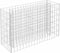 vidaXL - Gabion - plantenbak - verhoogd - 90x30x60 - cm - gegalvaniseerd - staal