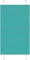 vidaXL - Plissé - rolgordijn - 80x100 - cm - stofbreedte - 79,4 - cm - petrol - groen