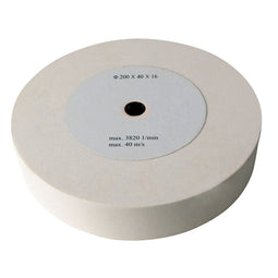 Scheppach Slijpschijf Ø200x40 mm K100 - Slijpschijf - Korrelgrootte K100 - Wit