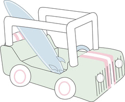 Sunnylife - Kids Inflatable Games The Cubby Buggy met Surfplank - PVC - Multicolor -