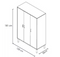 Pinolino Kids - Kledingkast - 3 deuren 6 legplanken - wit